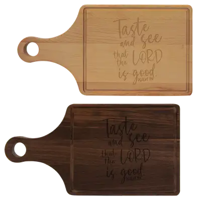 Taste And See Cutting Board Paddle