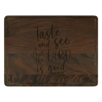 Taste And See Cutting Board Drip