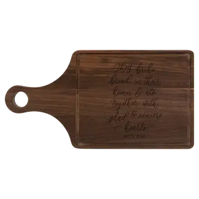 They Broke Bread Cutting Board Paddle