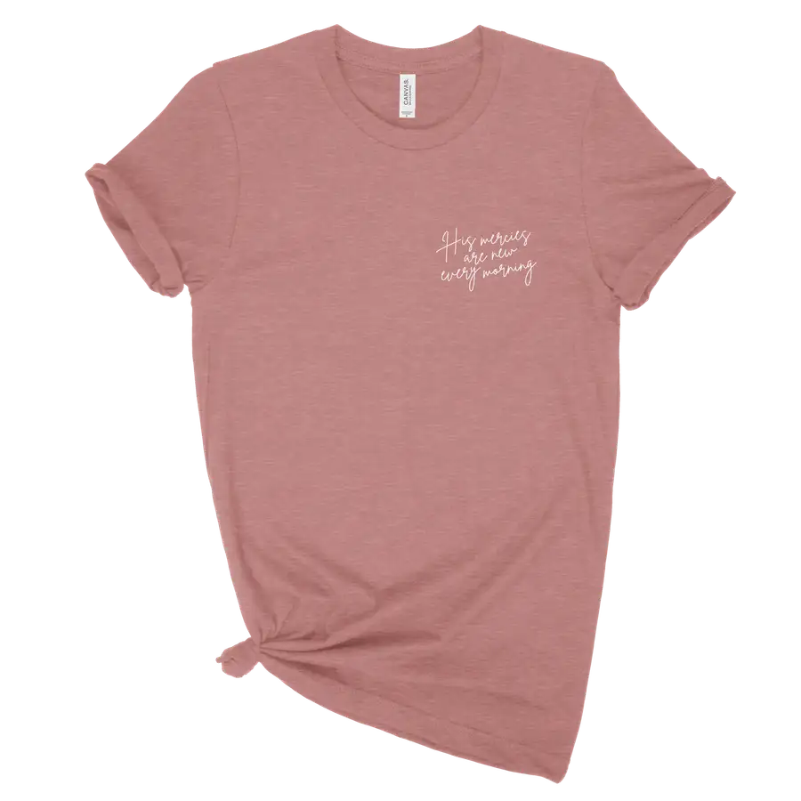 His Merices Are New Left Chest Unisex Tee