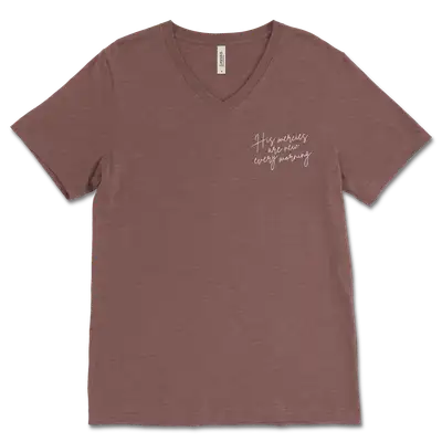 His Merices Are New Left Chest V‐Neck Tee