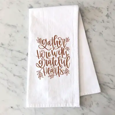 Gather Here Tea Towel