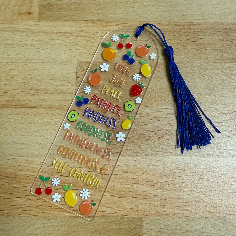 Fruit Of The Spirits Acrylic Bookmark
