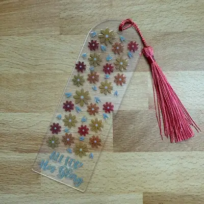All For His Glory Acrylic Bookmark