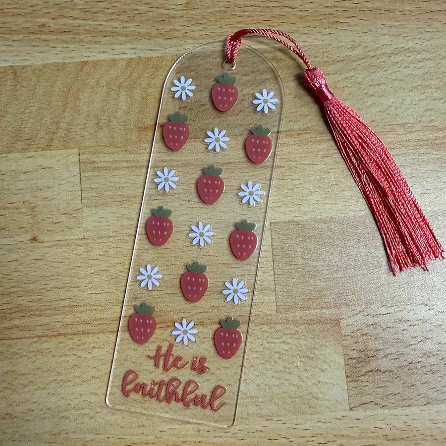 He Is Faithful Acrylic Bookmark