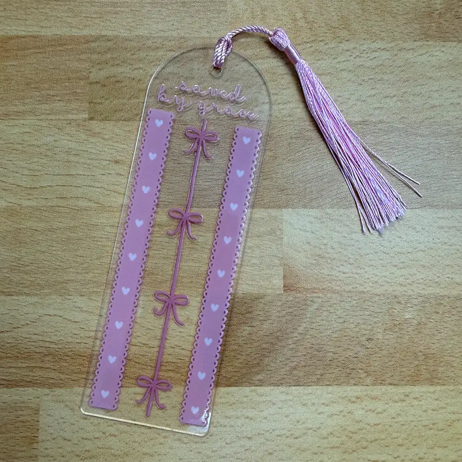 Saved By Grace Acrylic Bookmark #2