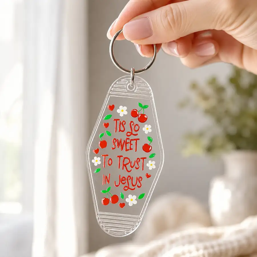 Tis So Sweet Acrylic Motel Key Chain