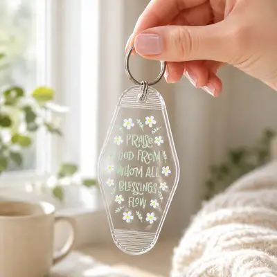 Doxology Acrylic Motel Key Chain