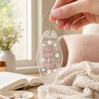 All I Have Is Christ Acrylic Motel Key Chain