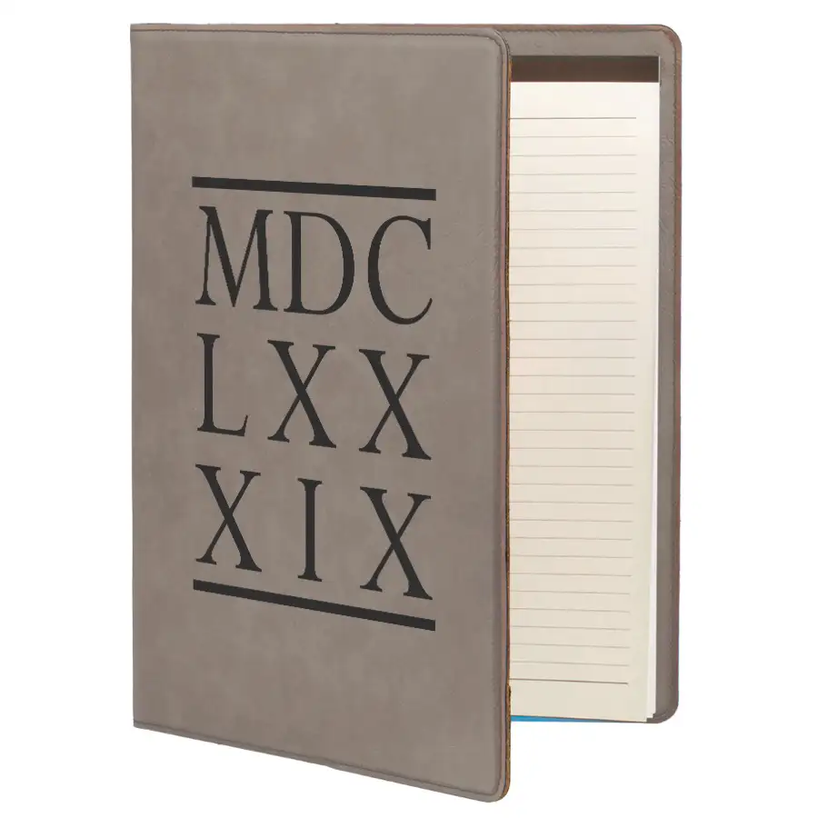1689 BCF Roman Numerals Portfolio Cover #2