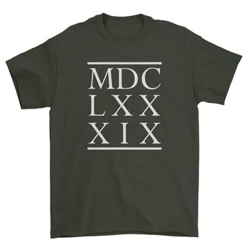 1689 BCF Roman Numerals Standard Tee