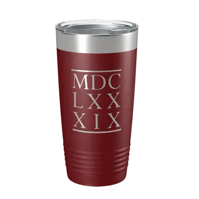 1689 BCF Roman Numerals 20oz Insulated Tumbler
