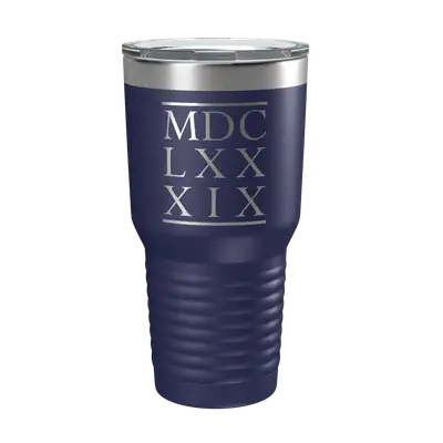 1689 BCF Roman Numerals 30oz Insulated Tumbler