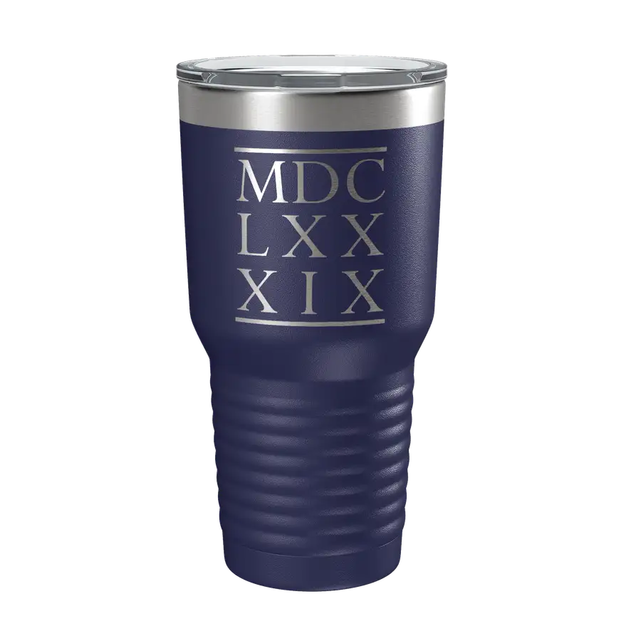 1689 BCF Roman Numerals 30oz Insulated Tumbler