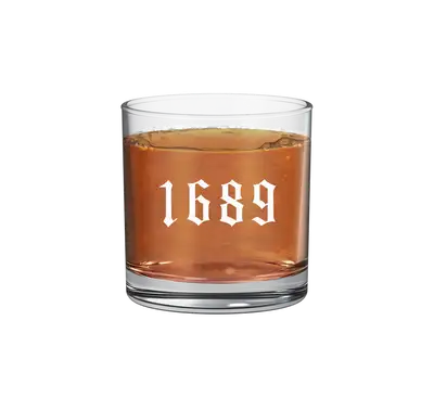 1689 Logo 11 oz Rocks Glass