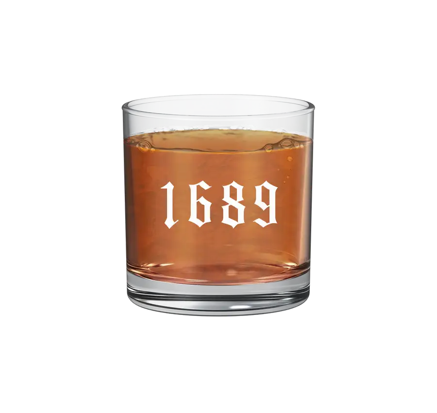 1689 Logo 11 oz Rocks Glass