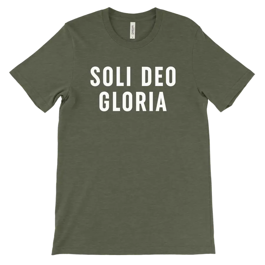 Soli Deo Gloria Block Quick Ship Tee