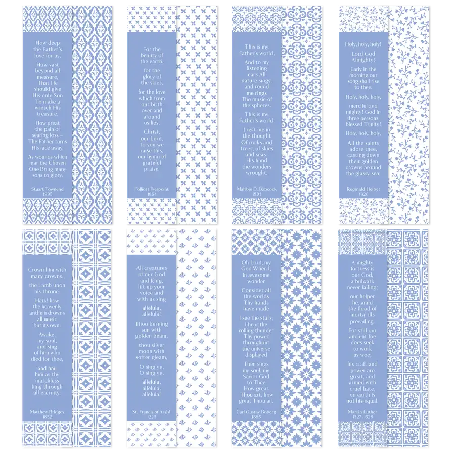 Summer Hymns Bookmark Set #3