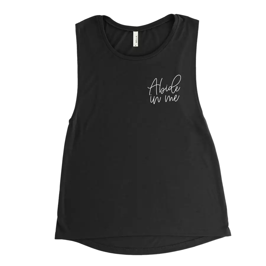 Abide In Me Left Chest Muscle Tank