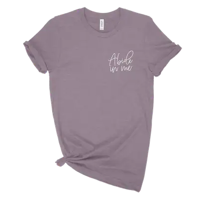 Abide In Me Left Chest Unisex Tee