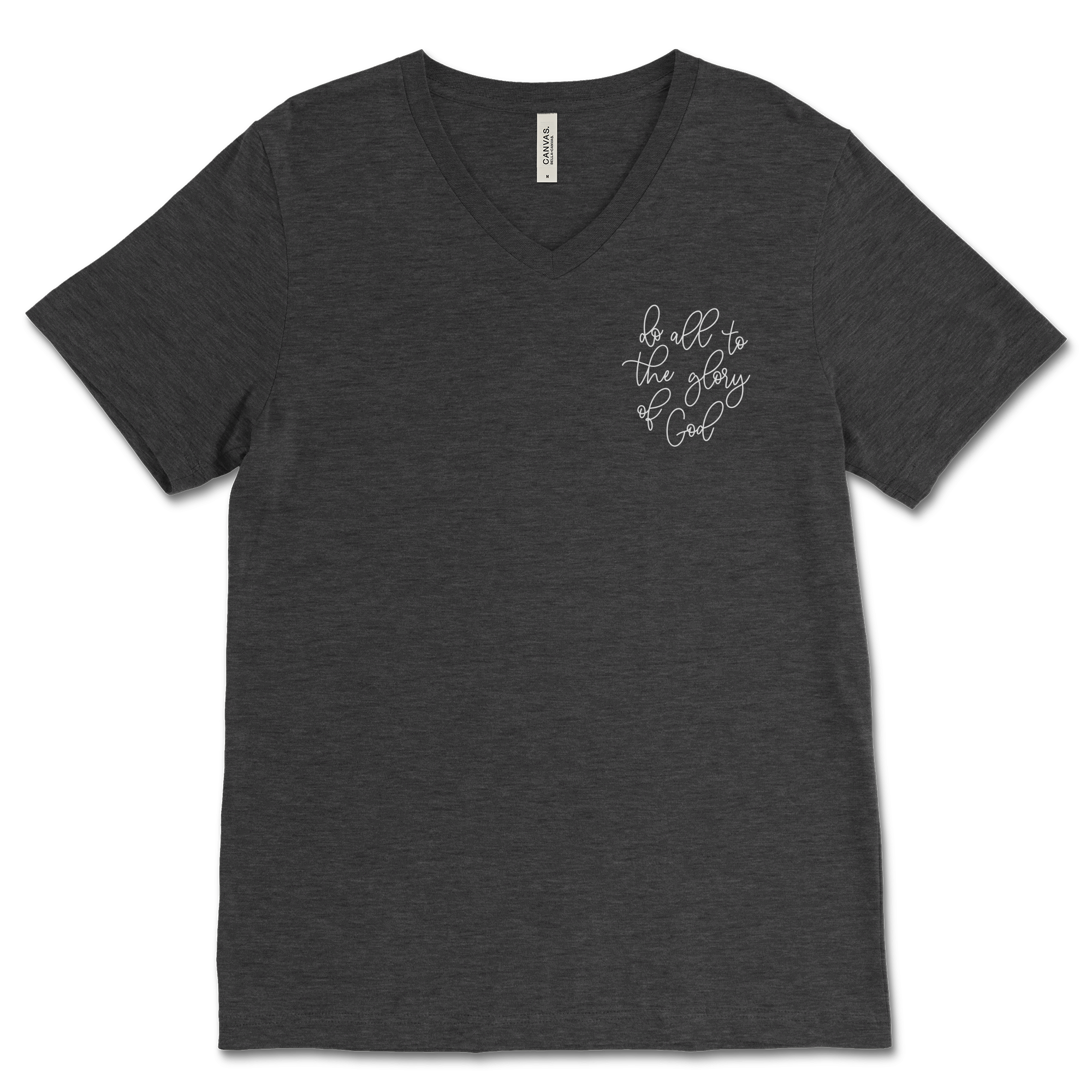 Do All To The Glory Left Chest V‐Neck Tee