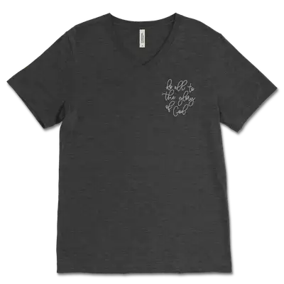 Do All To The Glory Left Chest V‐Neck Tee