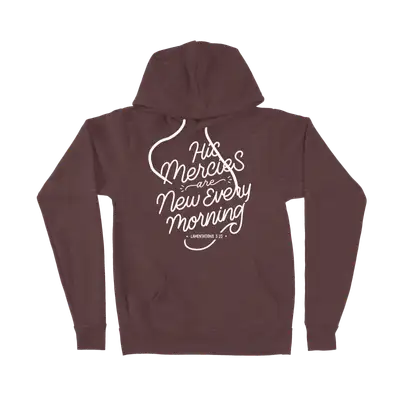 His Mercies Are New Ladies Hoodie