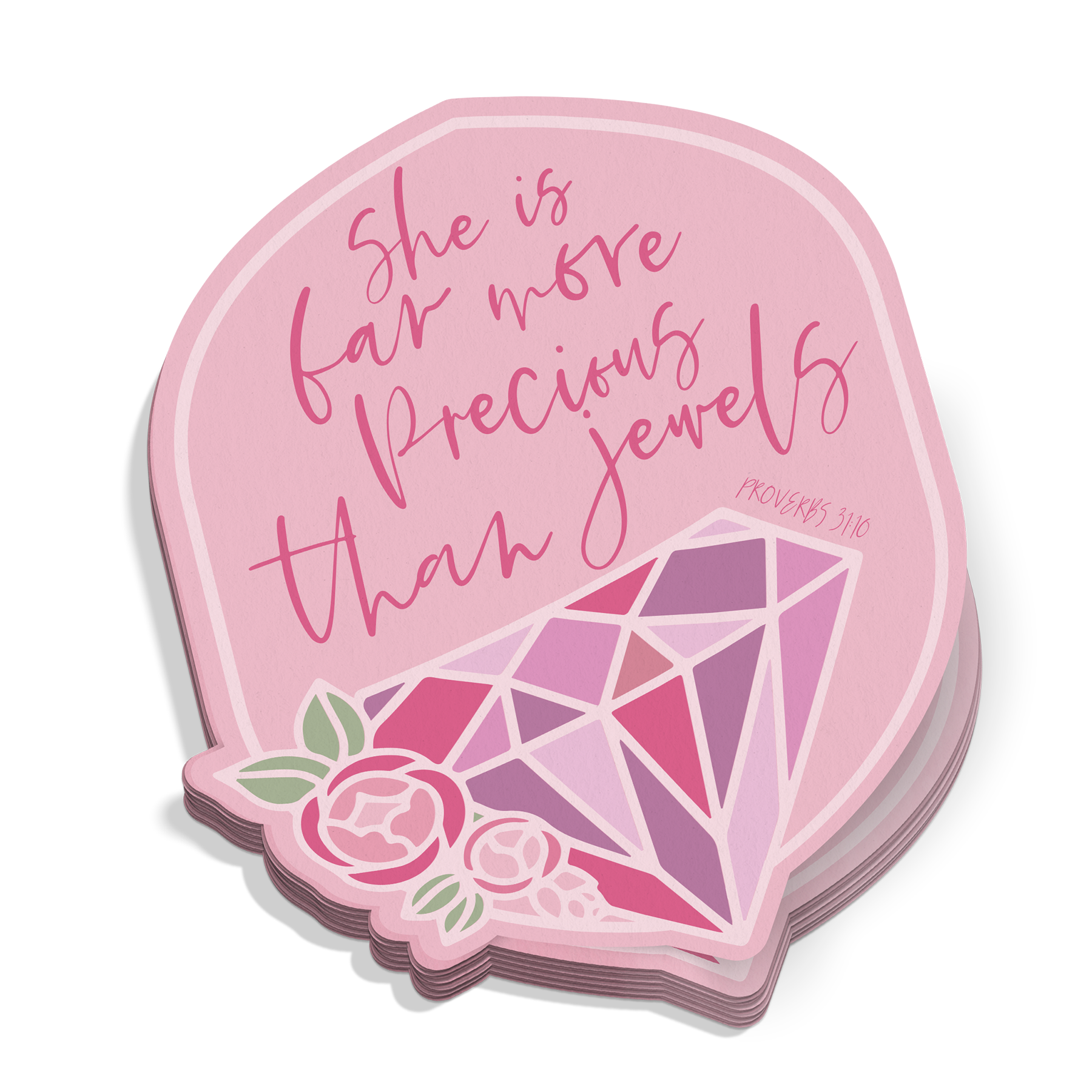 She Is Far More Precious Sticker
