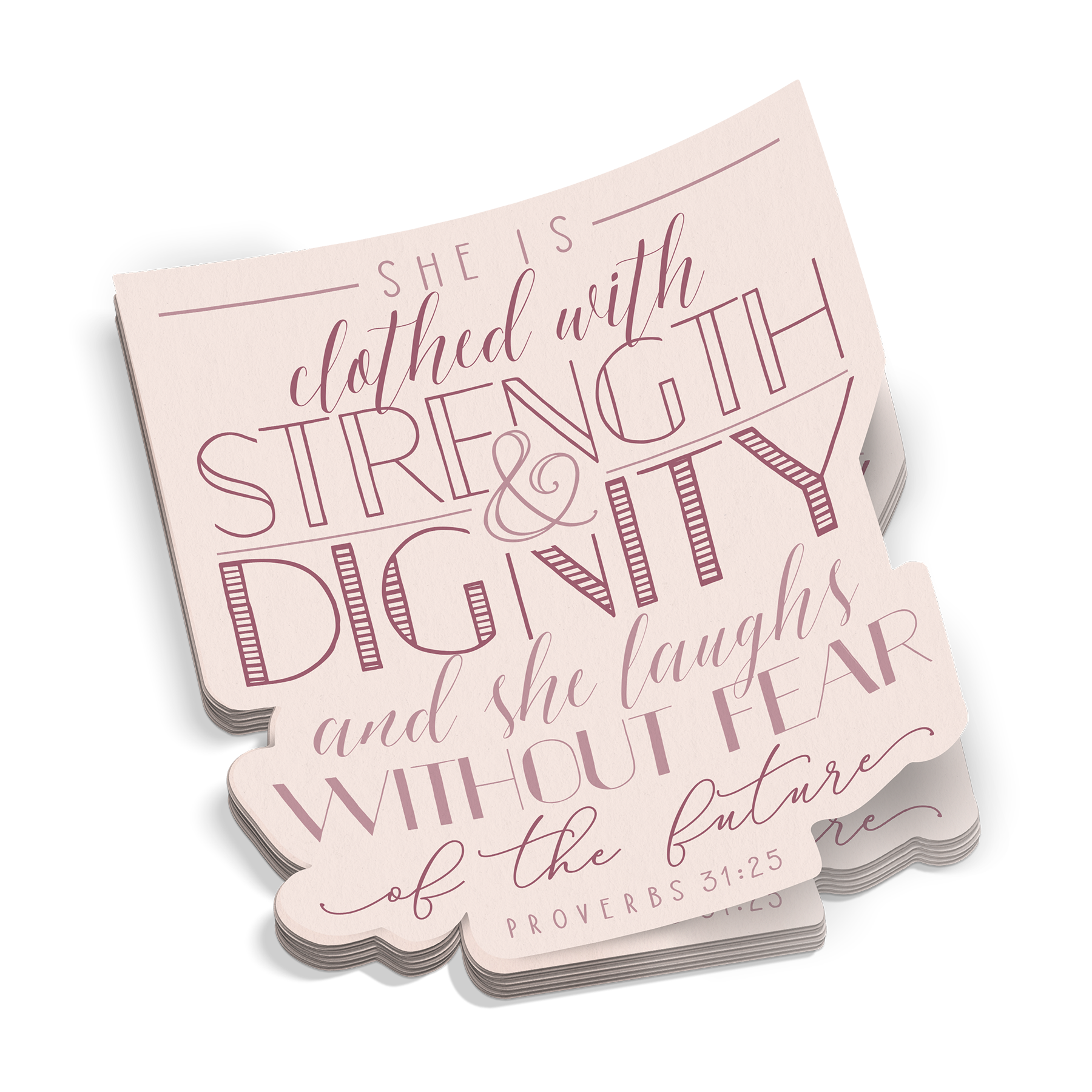 She Laughs Without Fear Sticker