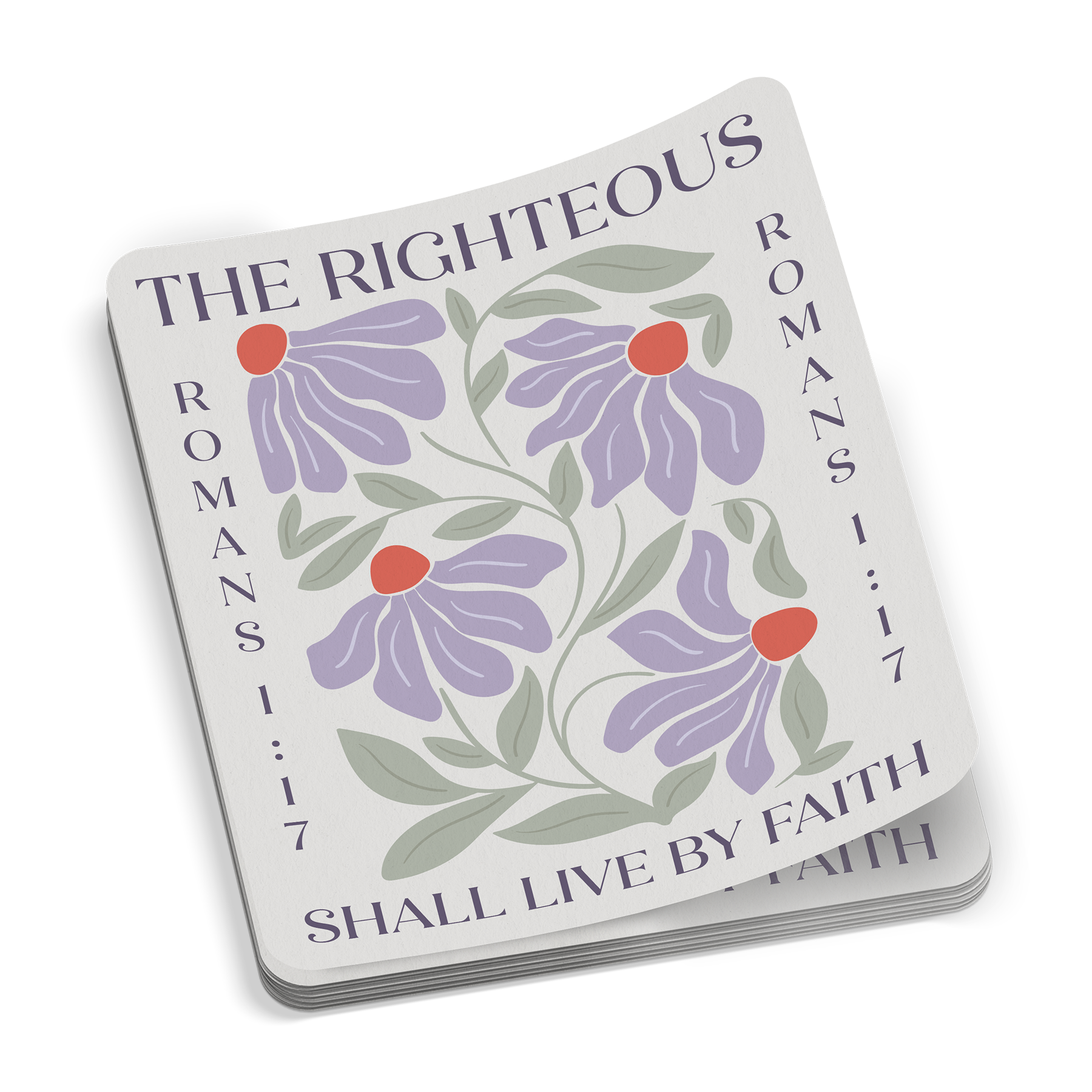 The Righteous Shall Live By Faith Sticker