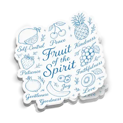 Fruit Of The Spirits Blue Sticker