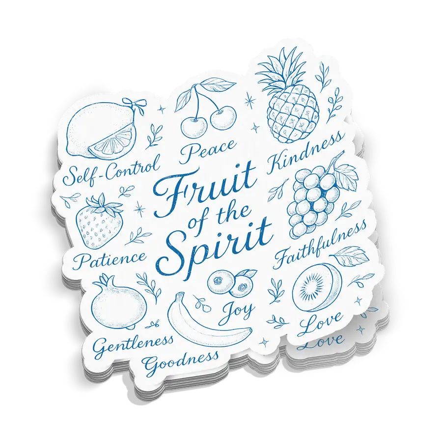 Fruit Of The Spirits Blue Sticker