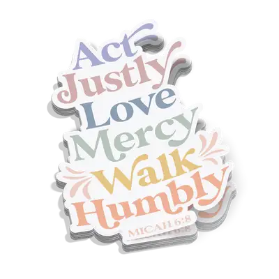 Walk Humbly Sticker
