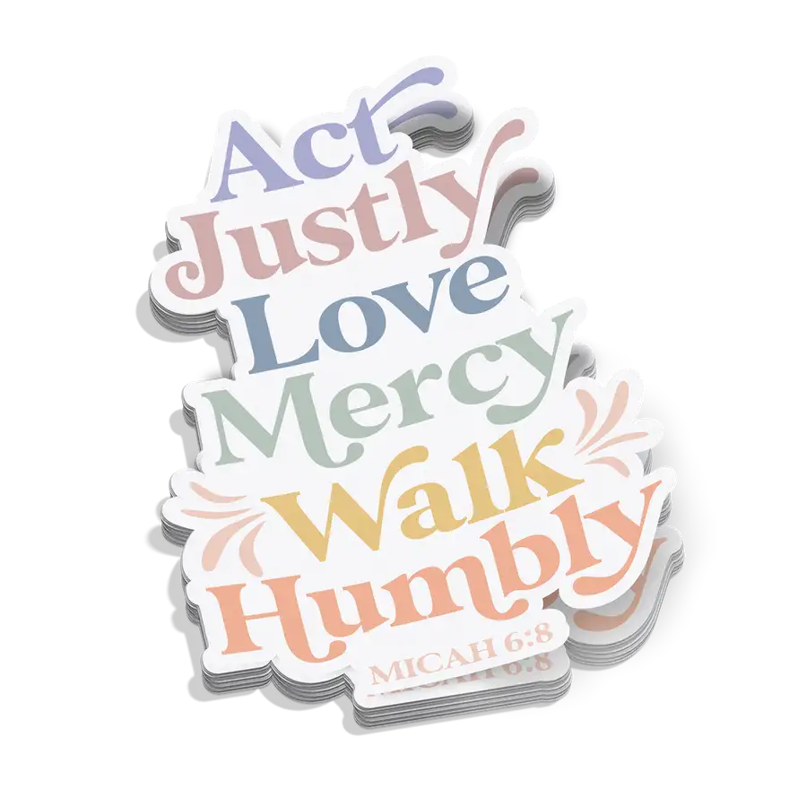 Walk Humbly Sticker