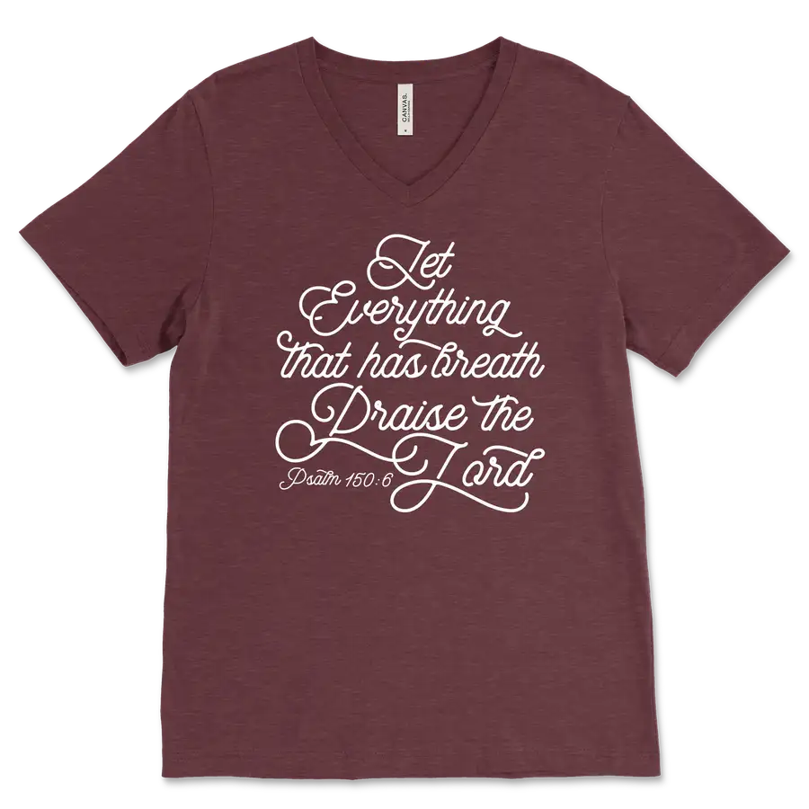 Praise The Lord V&dash;Neck Tee