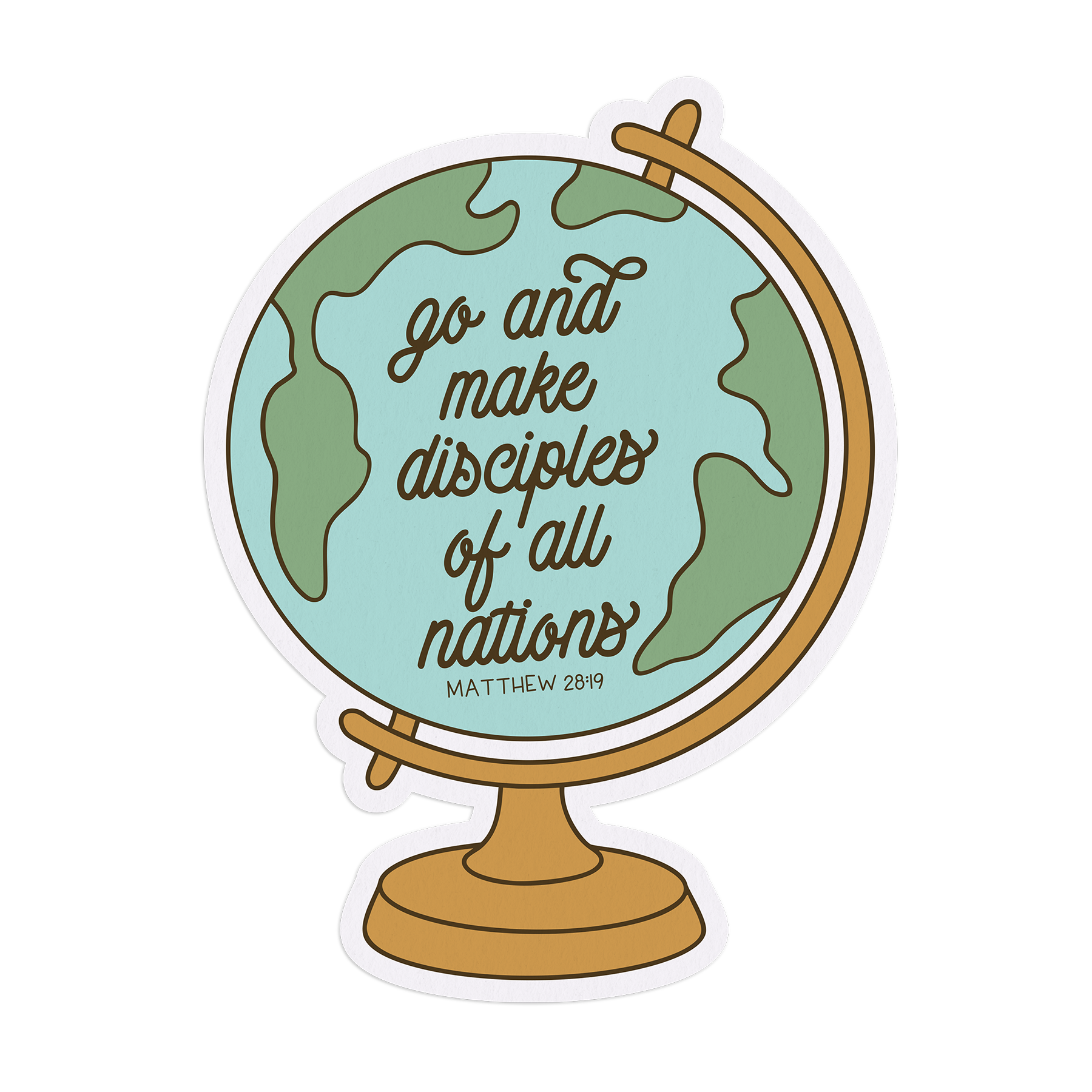 Making Disciples Stickers Go And Make Disciples Sticker | Missional Wear