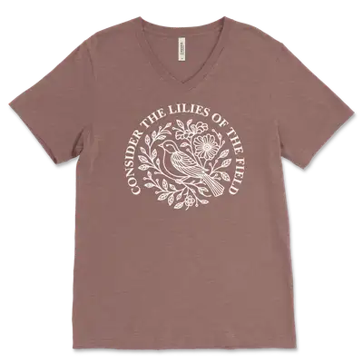 Consider The Lillies V&dash;Neck Tee