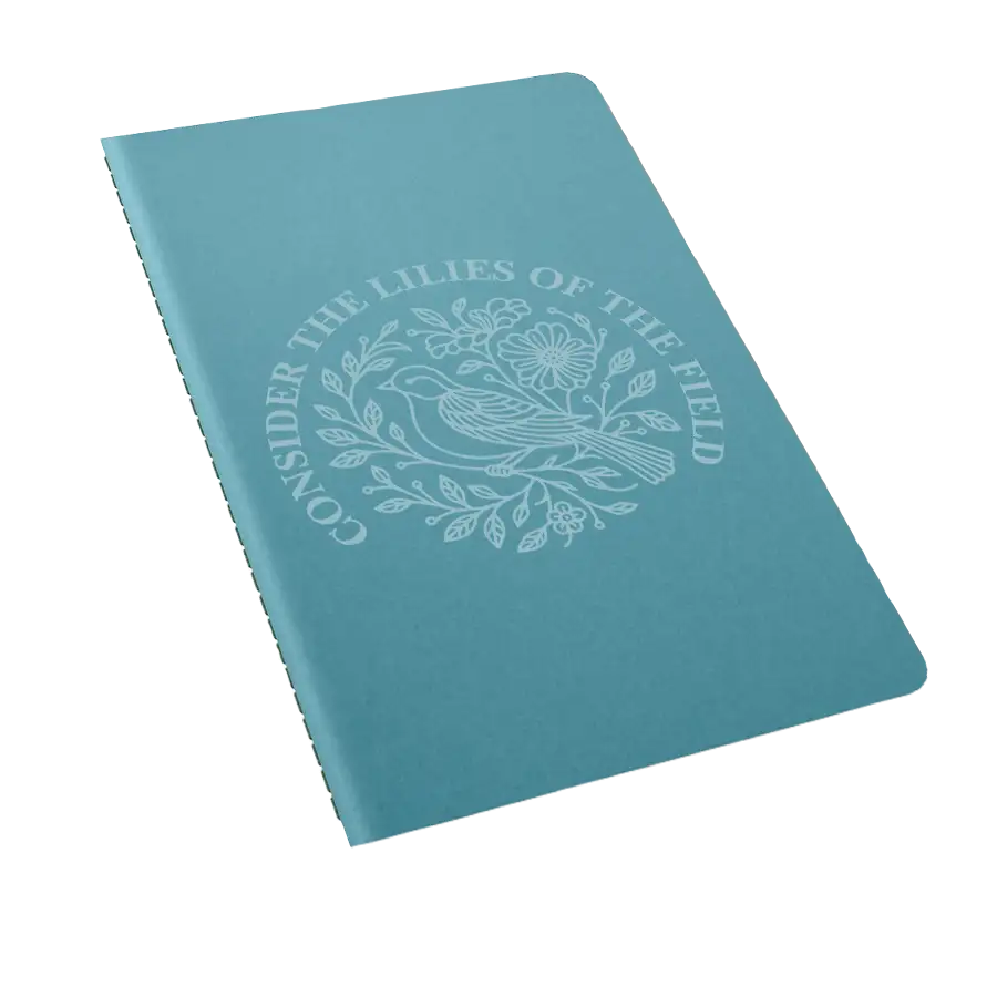 Consider The Lillies Laser Etched Moleskine Journal
