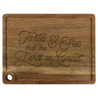 Taste And See Cutting Board Drip Acacia