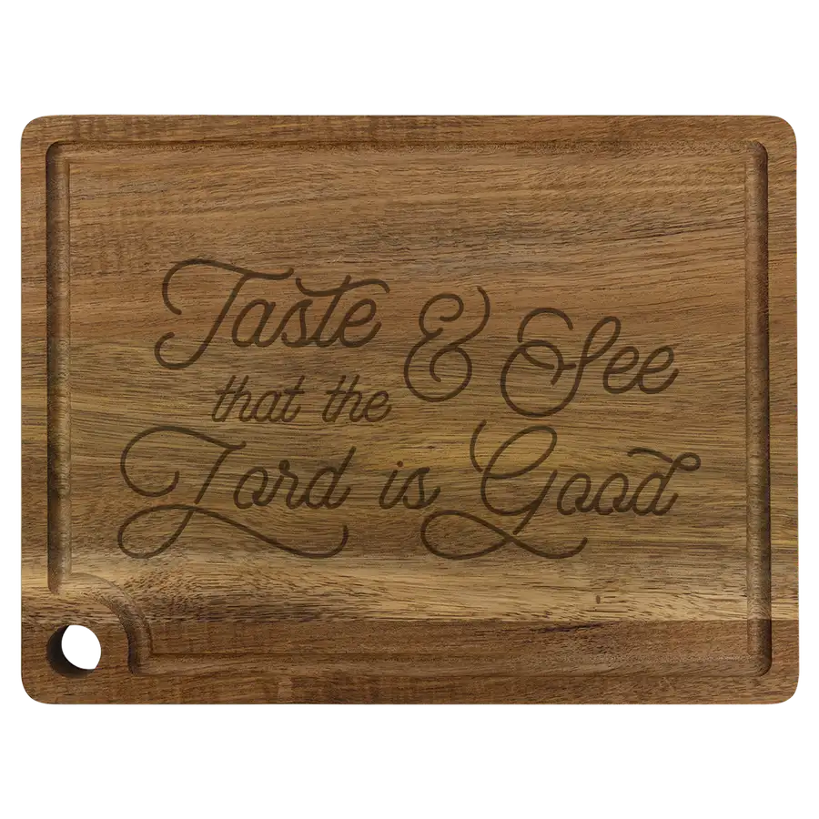 Taste And See Cutting Board Drip Acacia