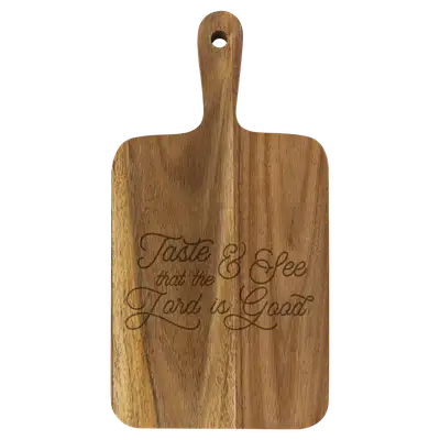 Taste And See Cutting Board Paddle Acacia