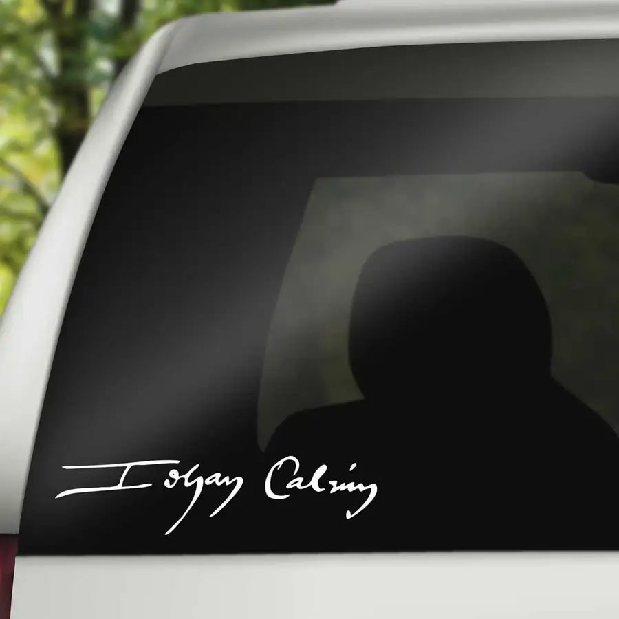 John Calvin Signature Vinyl Decal
