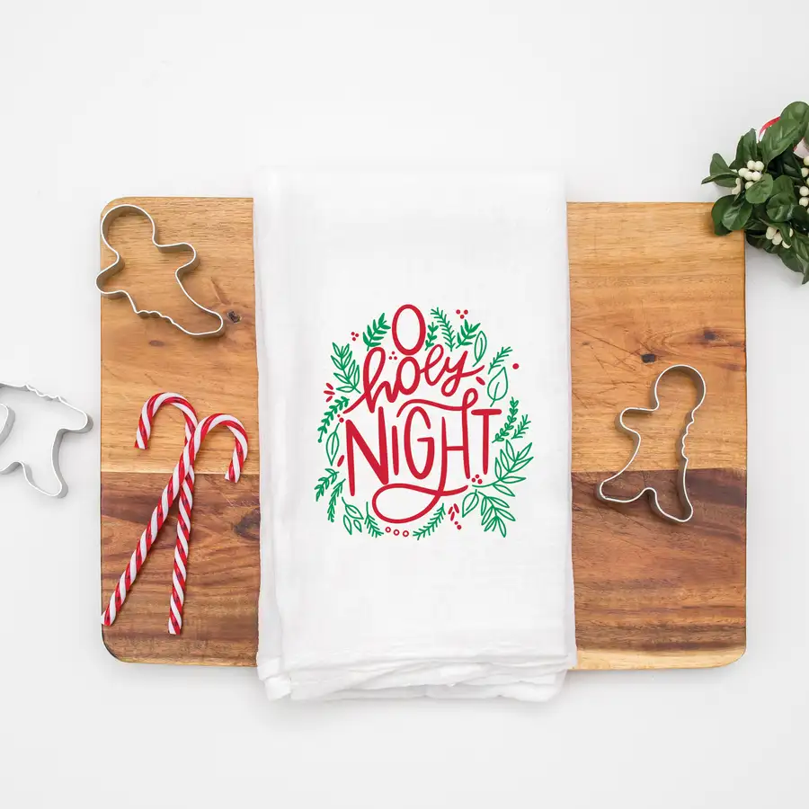 O Holy Night Tea Towel #2