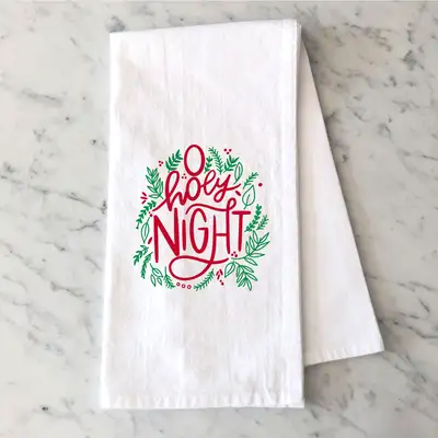 O Holy Night Tea Towel