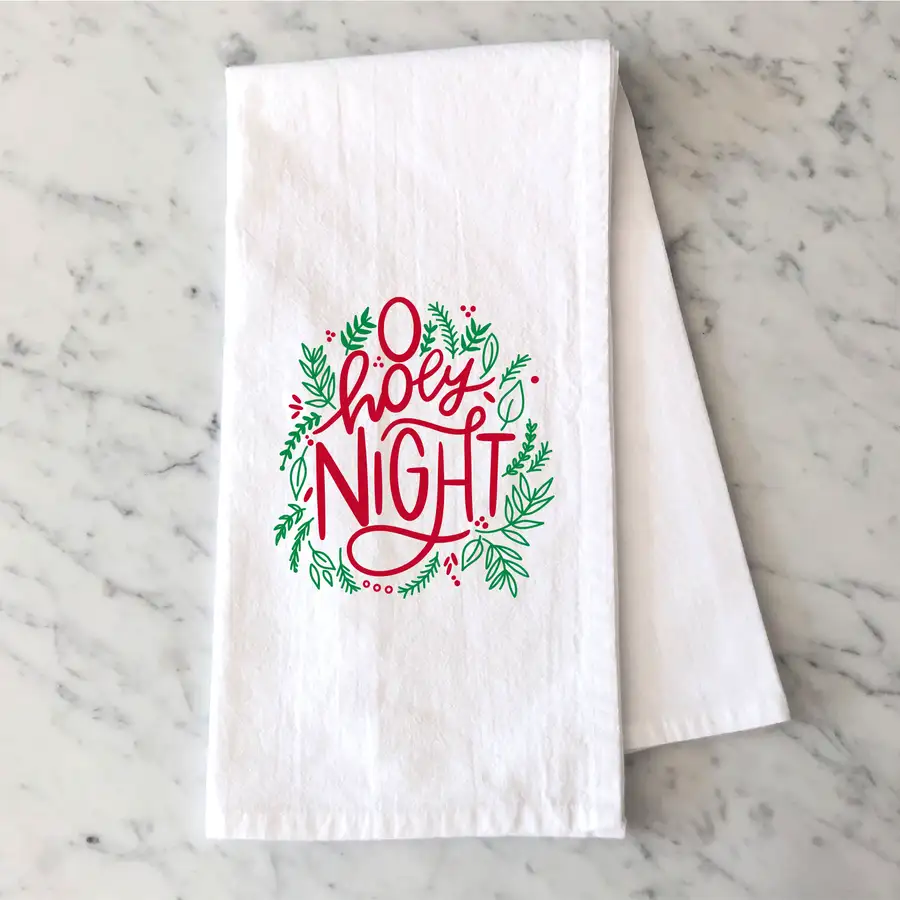 O Holy Night Tea Towel
