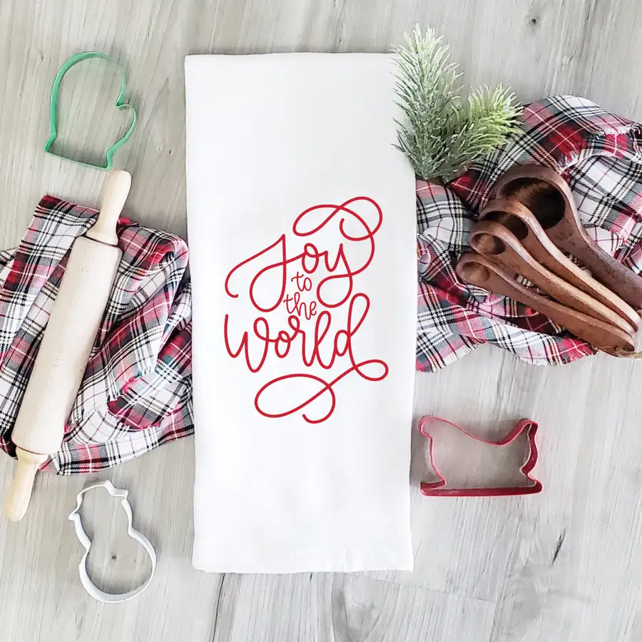 Joy To The World Tea Towel #2