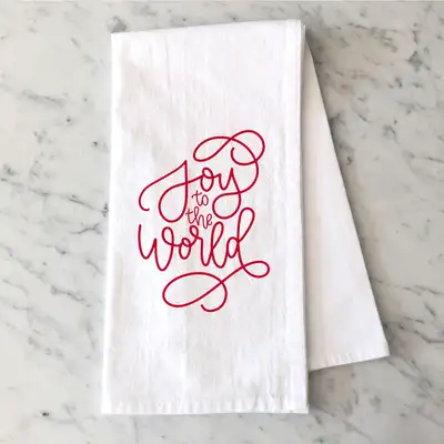 Joy To The World Tea Towel