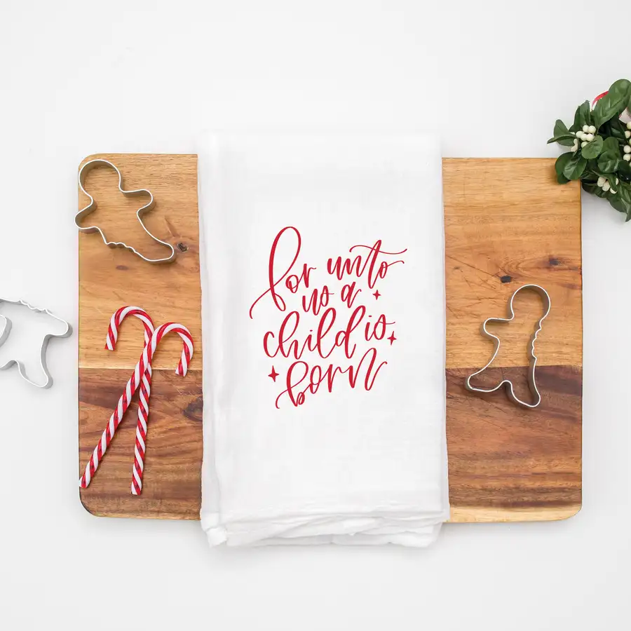 For Unto Us Tea Towel #2