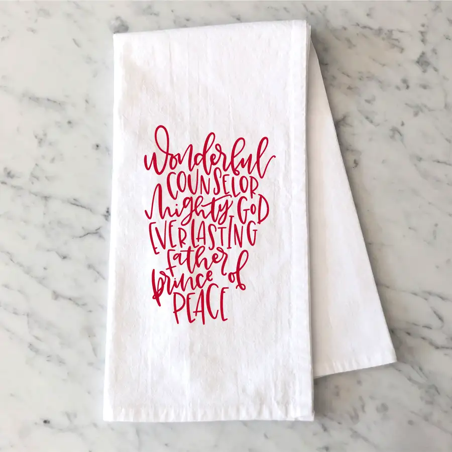 Wonderful Counselor Tea Towel