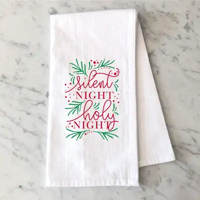 Silent Night Tea Towel
